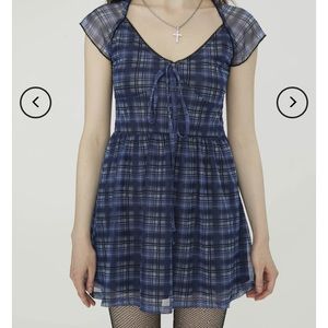 Plaid sweetheart dress